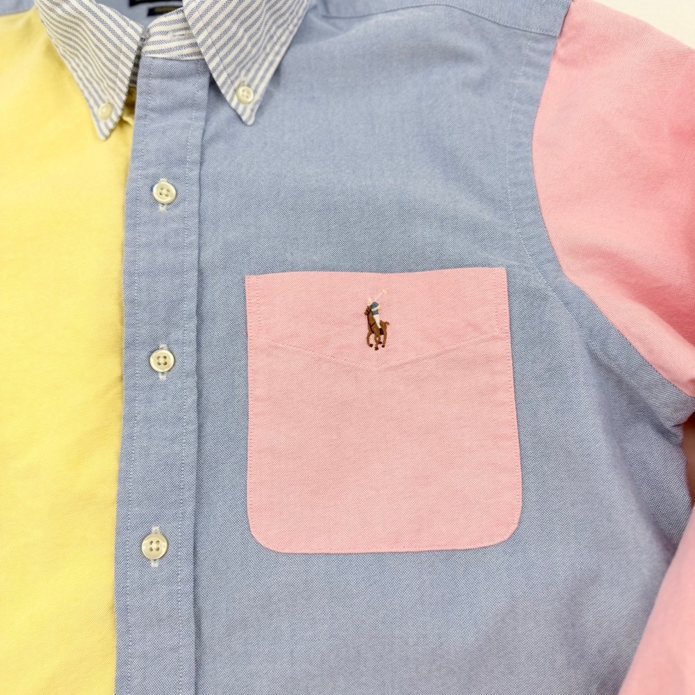 Polo Ralph Lauren Oxford Colorblock Classic Fit Button Down Mens S  Excellent - Picture 4 of 10